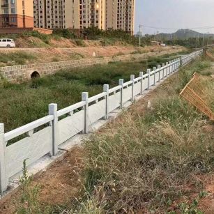 雅安 白麻河道栏杆效果展示图