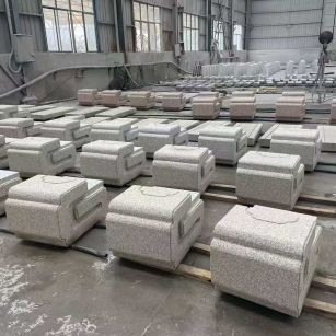 雅安 白麻花岗岩异形加工-石凳，坐凳