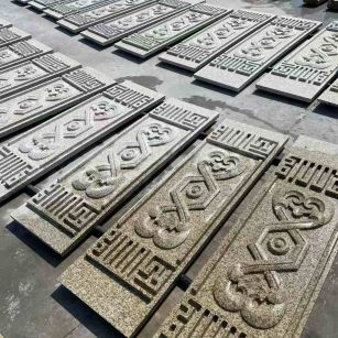 雅安 黄金麻花岗岩外墙雕刻板