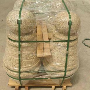 雅安 黄金麻异形定制雕花——棒棒糖挡车柱