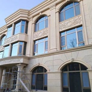 雅安 黄金麻花岗岩别墅外墙干挂