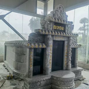 雅安 芝麻白墓碑效果展示图