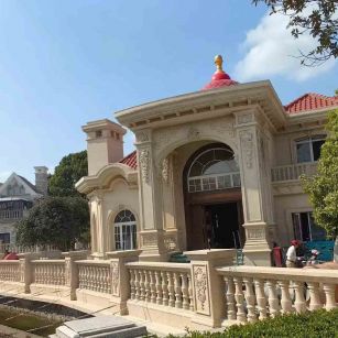 雅安 黄金麻花岗岩欧式别墅