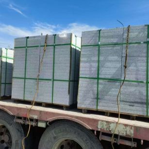 雅安 芝麻白花岗岩地铺石装车日常