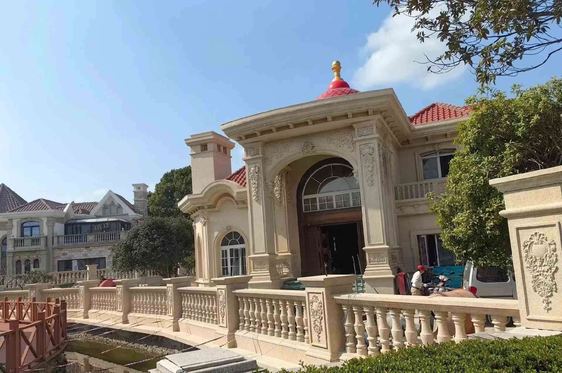 雅安 黄金麻花岗岩欧式别墅