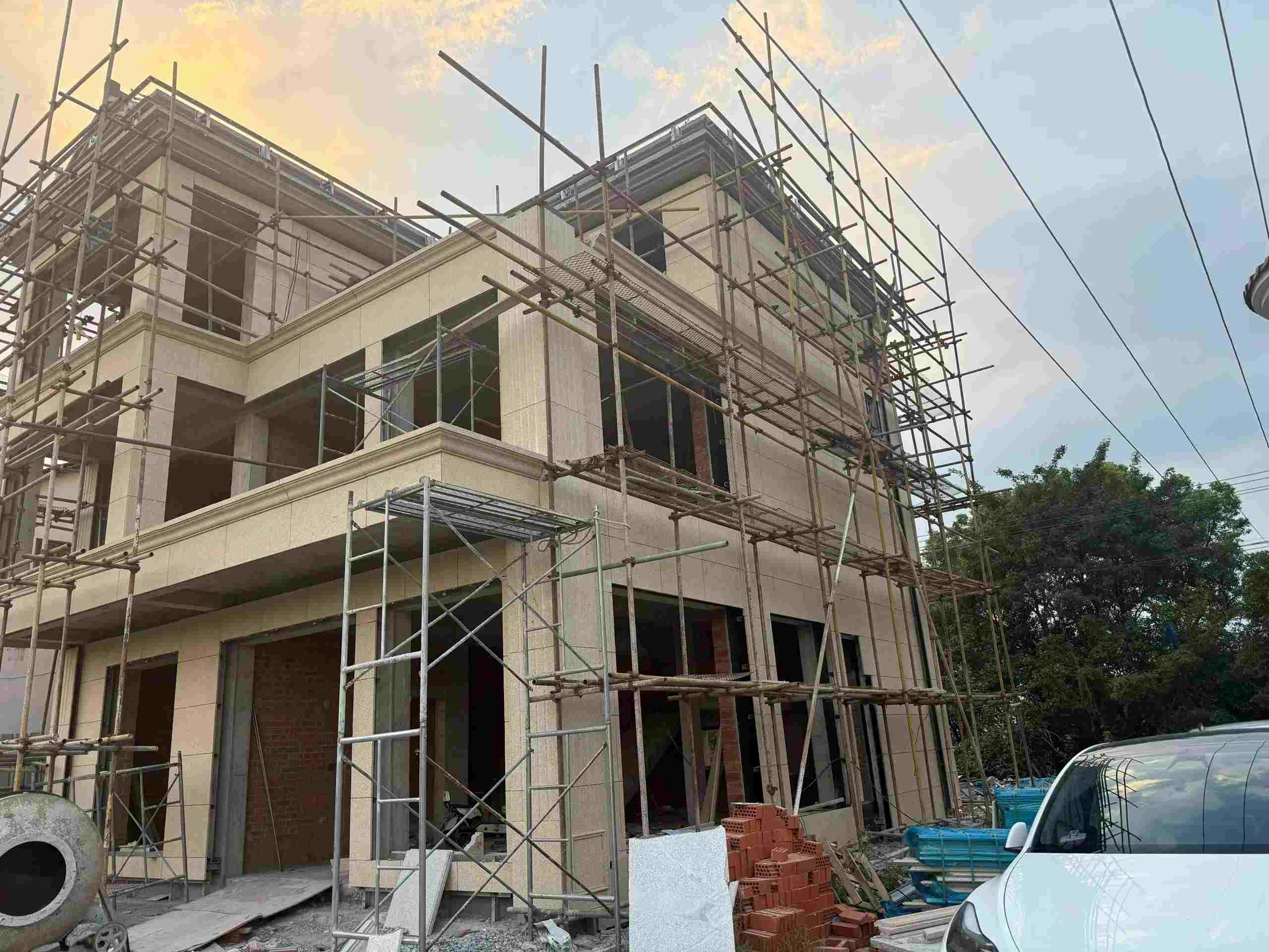 雅安 黄金麻荔枝面花岗岩外墙干挂