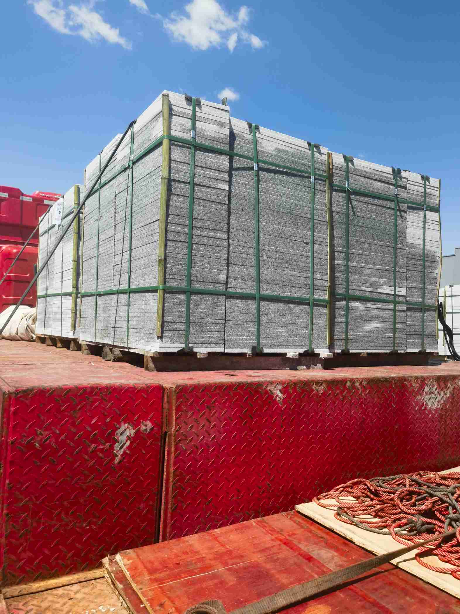 雅安 芝麻白火烧规格板地铺石300*600/600*600