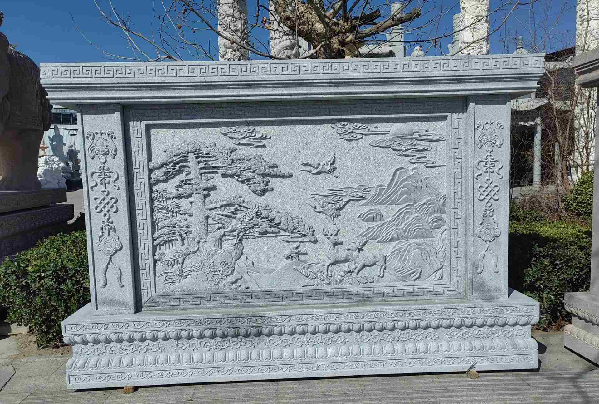 雅安 芝麻白大型照壁，屏风，影壁