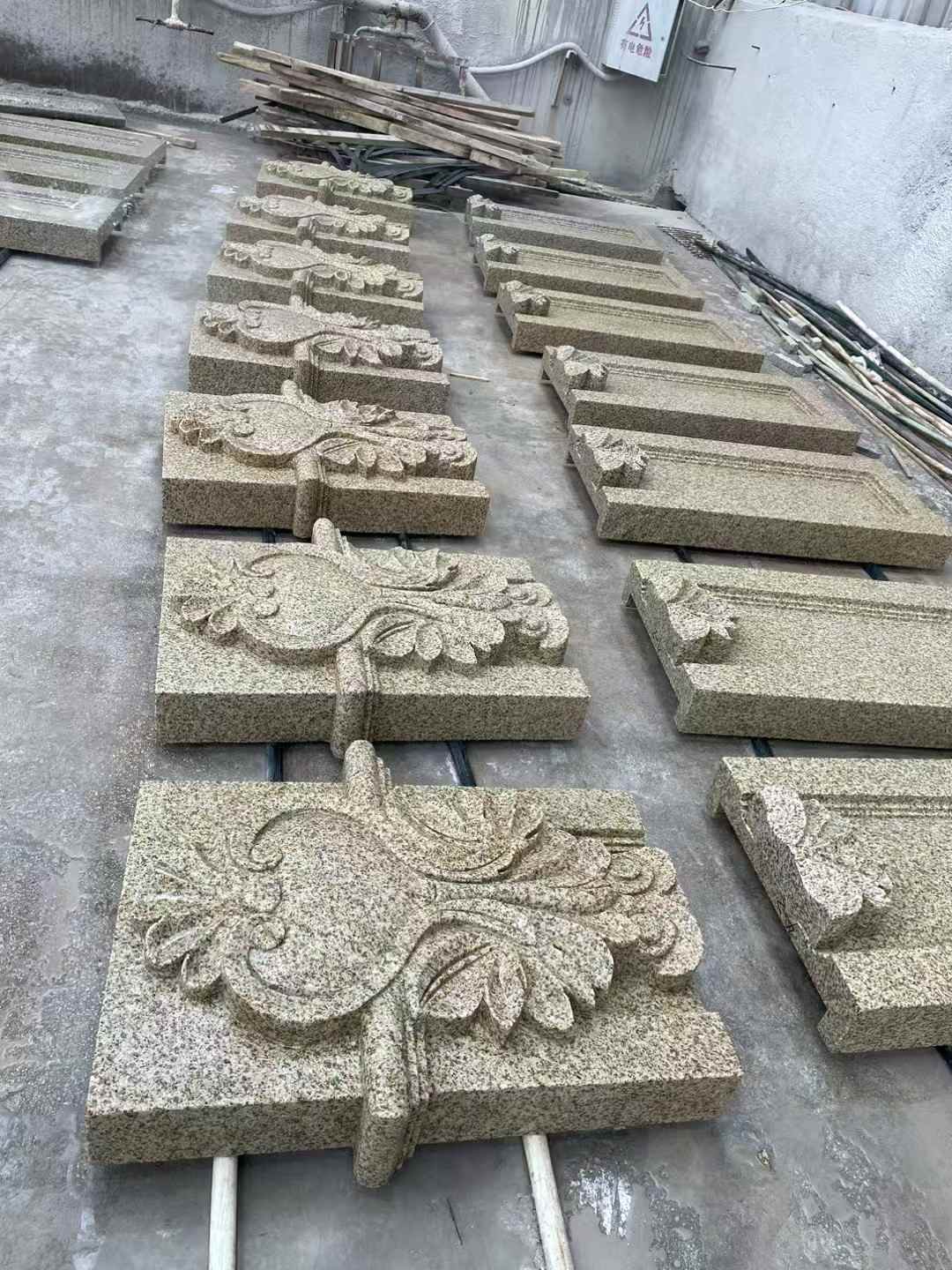 雅安 黄金麻花岗岩别墅外墙雕刻板