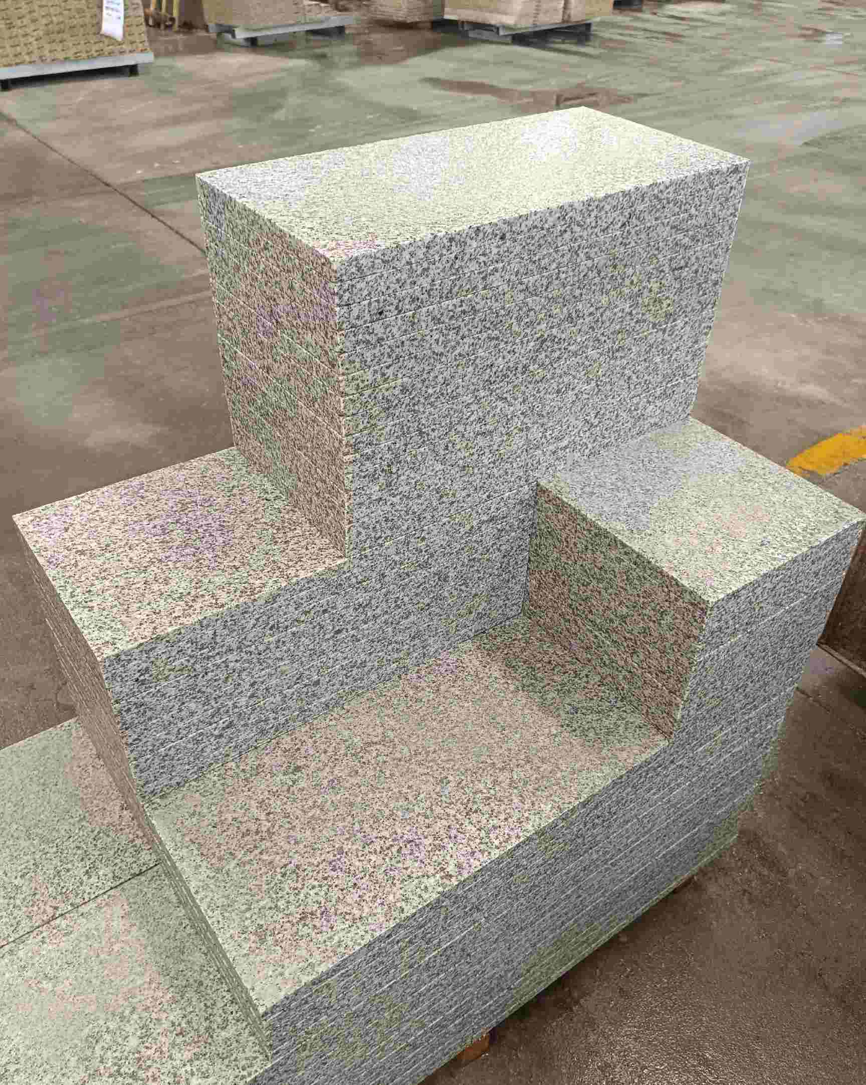 雅安 白麻花岗岩荔枝面地铺石